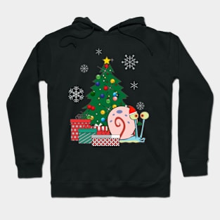 Gary Around The Christmas Tree Spongebob Hoodie